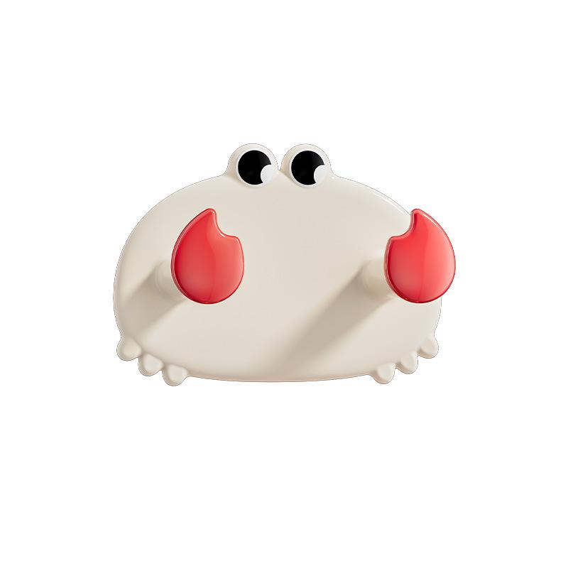 

1/3Pcs Cartoon Crab Shaped Wall Hooks Strong Adhesive Hangers Hook For Kitchen Bathroom Dorm Room Decor Storage Hook