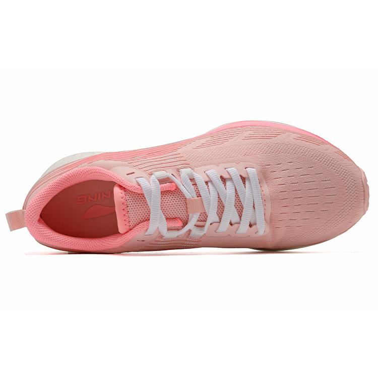 Li Ning Red Hare 4 V2 Racing Fabric Rebound Cushioning Breathable Low Top Running Shoes Women's Crystal Pink ARMR020-3