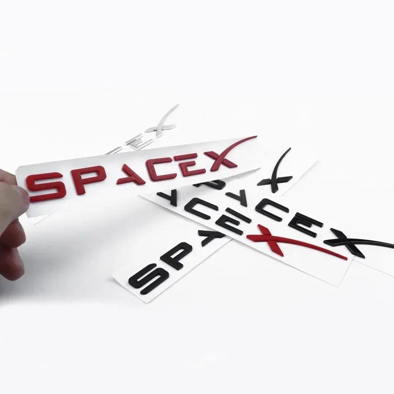 ABS Space X Zadný Kufor Znak Odznak Nálepky Nálepky pre SpaceX Model 3 X S Y Príslušenstvo pre Styling Auta