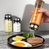 200/300/500ml High Borosilicate Glass Seasoning Can Salt Sesame Solid Condiment Seal Bottle Pepper Spice Shaker With Rotary Lid