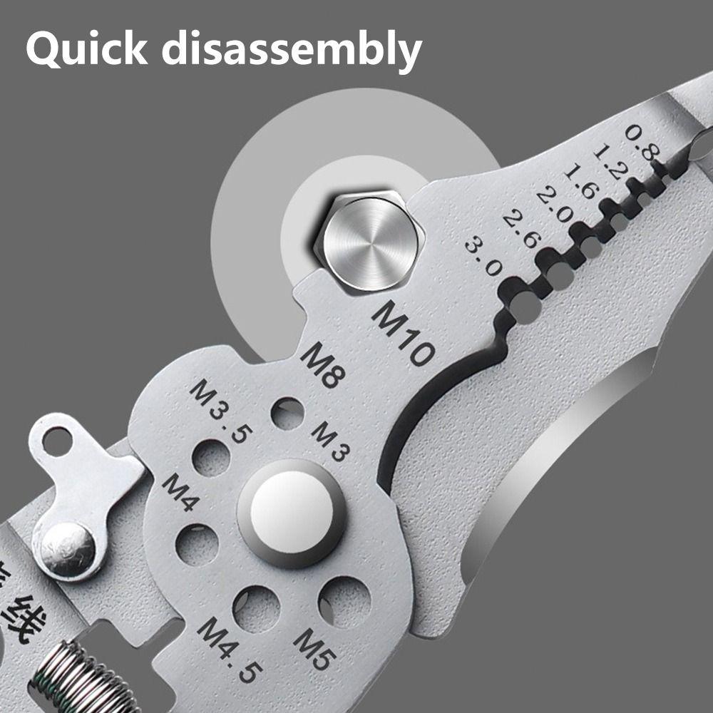 Multifunctional Stripping Pliers Electrical Test Wire Winding Electrician Crimping Pliers Cable Cutting Wire Stripping Pliers