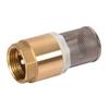 1/3/4inch Heavy Duty Brass Foot Filter with Stainless Steel Basket Check Valves Simple Installation for Restricted Areas