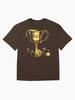 Football Manager Football Golden Awesome Cup Oversized Unisex T-Shirt