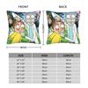 Ricked and Mortys Pillow Cover  Soft Cushion Cover Morden Pillow Case For Living Room Sofa