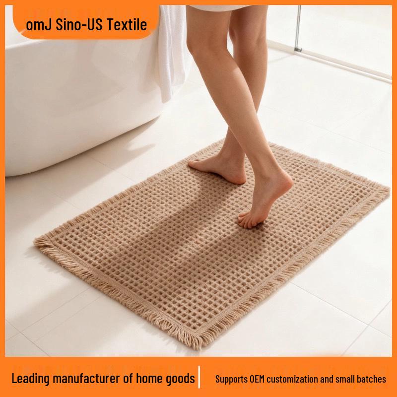 Non-slip Quick-dry Waffle Bathroom Mat
