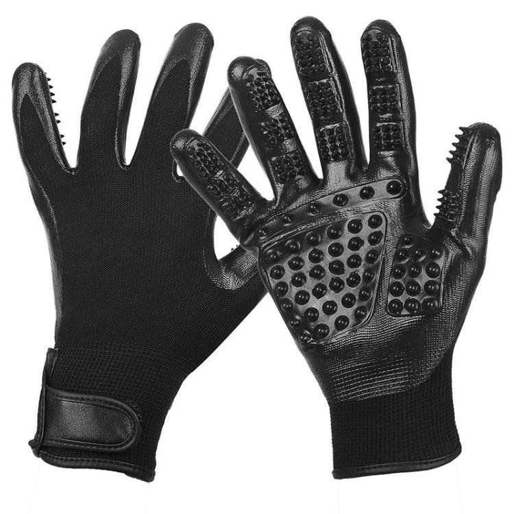 

1 Pair Pet Grooming Gloves Dog Cat Hair Cleaning Brush Black