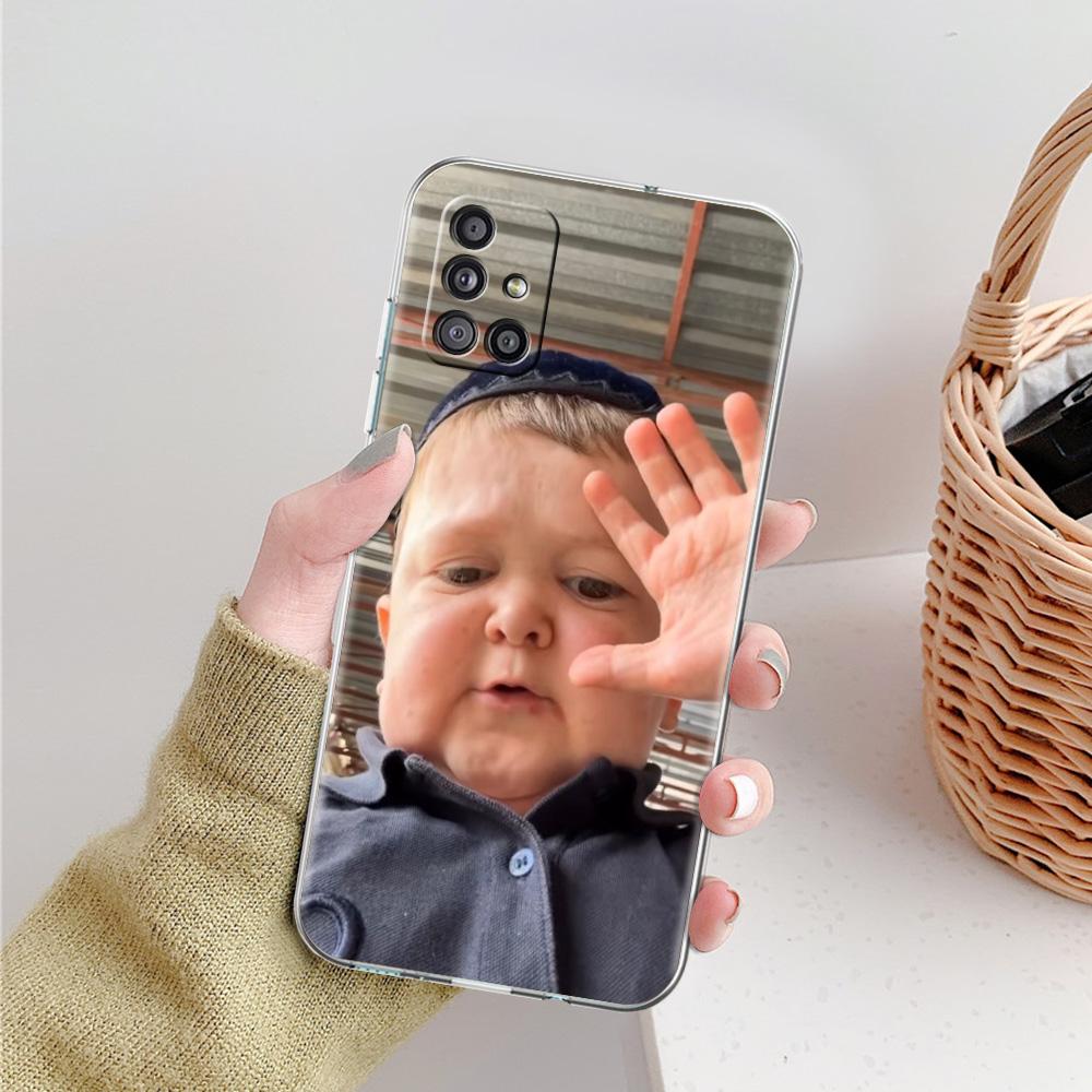 Phone Case For Samsung A15 A13 A35 A55 A51 A71 A41 A31 A21S A05 A17 A23 A25 A33 A53 A73 5G A07 4G Cover Funny Babaite Hasbulla