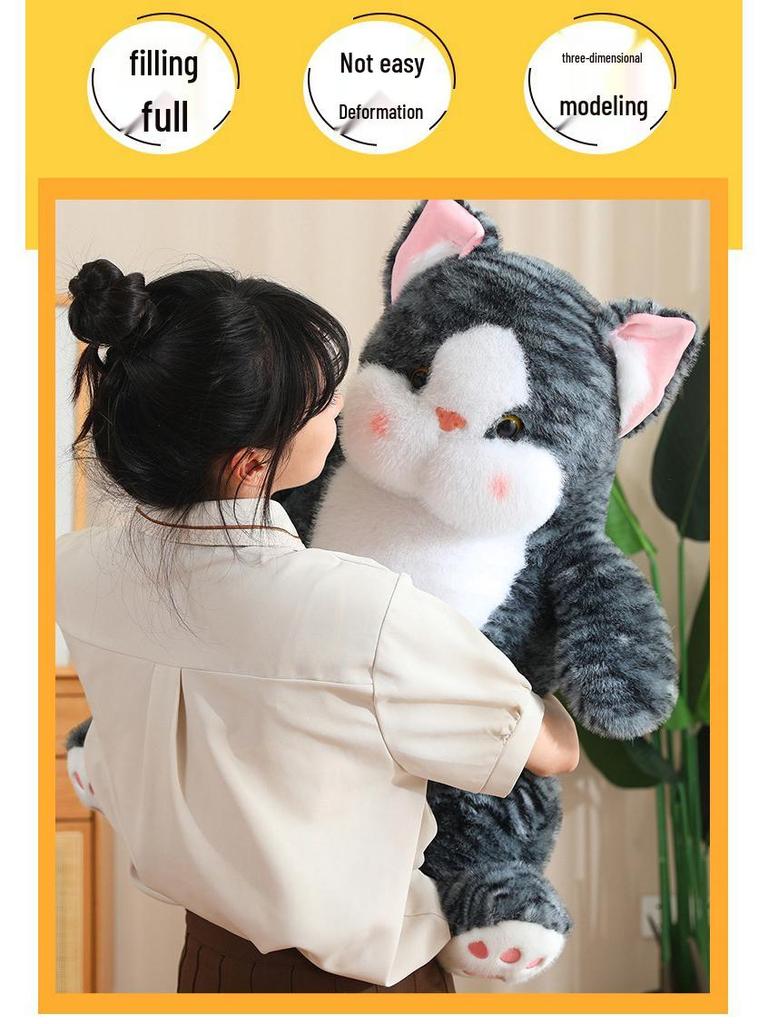 Bobo Cat Plush Toy: Kitten Doll for Girls, Perfect Birthday Gift