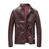 Men's Pu Leather Jacket Men's Korean Version Trend Stand-up Collar Men's Locomotive Leather Jacket
