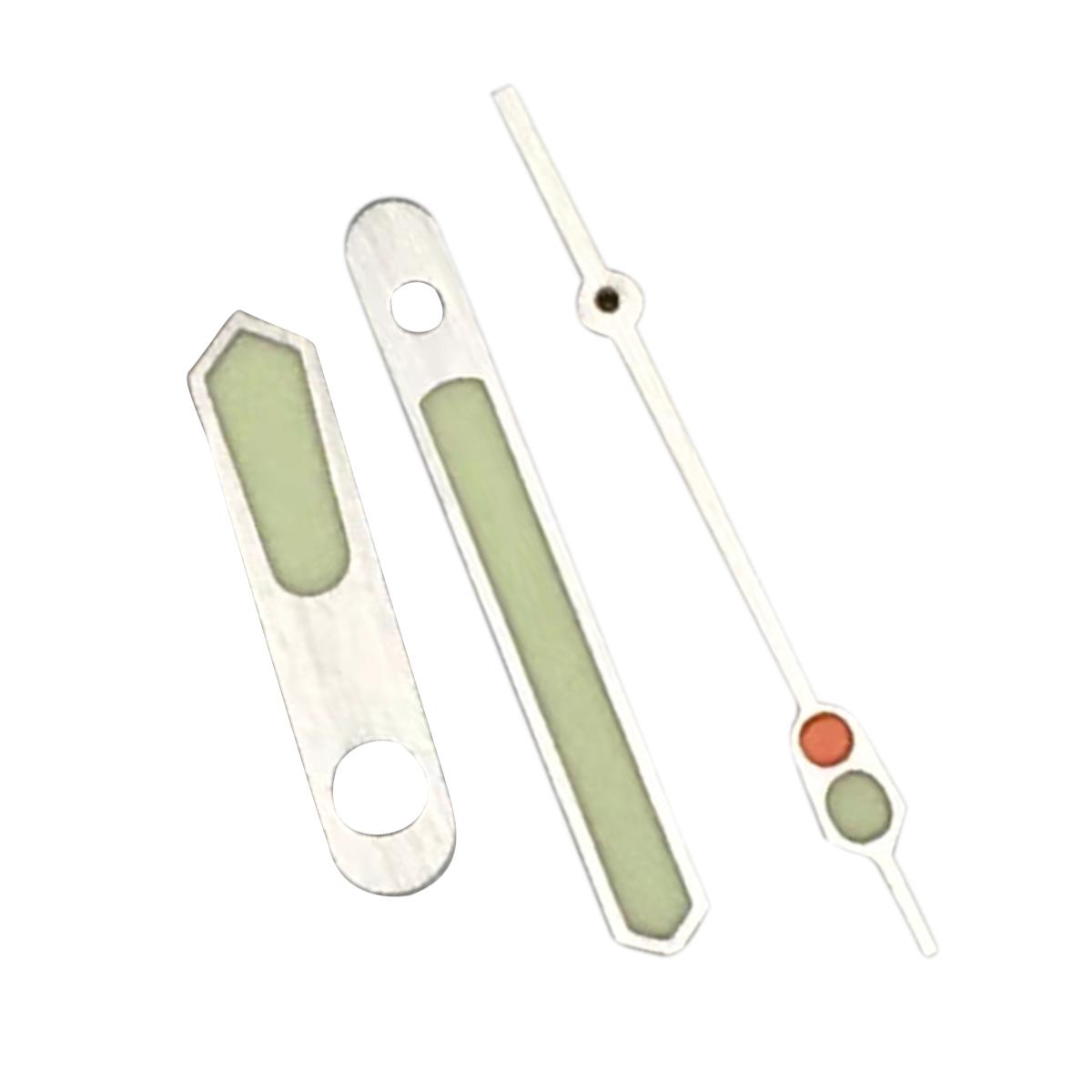 

Серебристые стрелки для часов подходят для NH35 NH36 C3 Зеленый люминесцентный Автоматический механический механизм Аксессуары United States