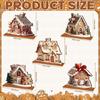 Christmas Villages House Miniature Gingerbreads House Figurine Christmas Collectible Buildings Christmas Decorations