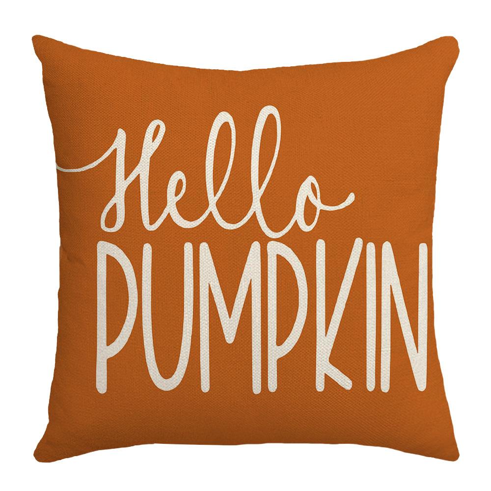 Pillow New Pumpkin Maple Leaf Gnome Autumn Cushion Cushion Thanksgiving Pillow Nordic Linen Pillow Cover