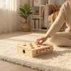 Cat Puzzle Box Solid Wood Wooden Interactive Play Set to for Indoor