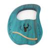 19 String Lyre Harp Portable Wooden Resonance Box String Instrument with Tuning Wrench and Picks for Beginners