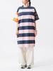Beams Boy Dress [Special Order] Champion Border Crazy Dress, Women's, Pink, Size S