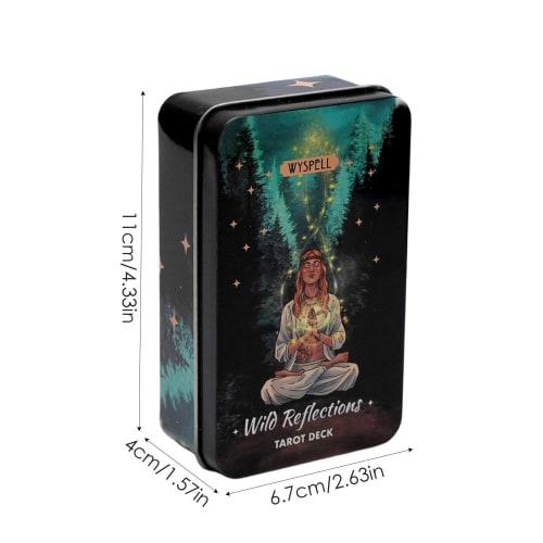 1 Box of Tarot Cards, Gold Plated Tarot Cards with Paper Instructions, Divination Game, Guided Tarot Card Deck, Tarot Cards Enhance Intuition and Pers