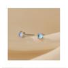 Fashionable Small Earrings for Women Simple Imitation Moonstone Earrings Korean Style Earrings