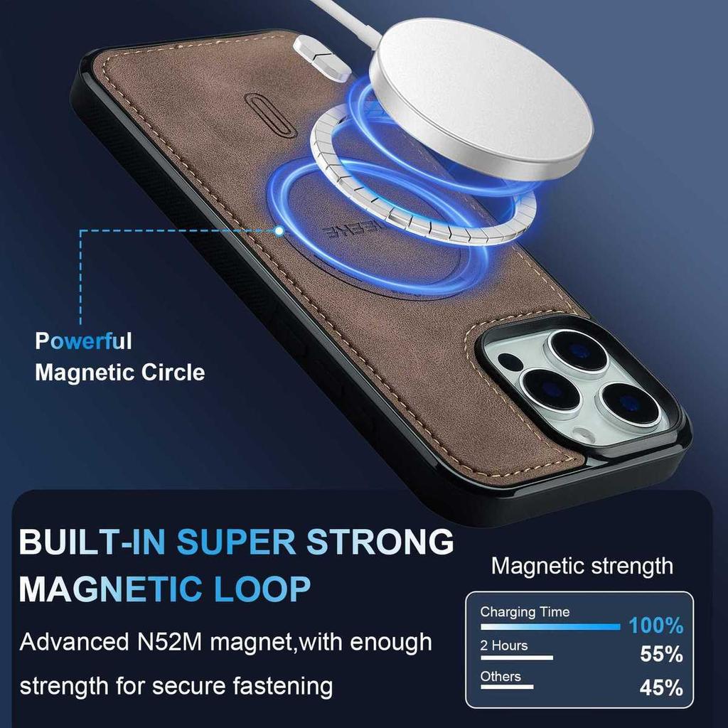 The New Model Is Suitable for IPhone16Promax, Apple 15pro Magnetic Phone Case, Drop-proof 14Plus, and Business 17Air