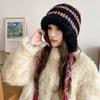 Winter Plush Hat Women's Cold and Warm Ear Protection Hat Cute Knitted Wool