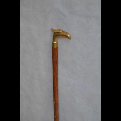 Design Rosewood & Brass Wooden Walking Stick Cane Brass  Head Pattern
