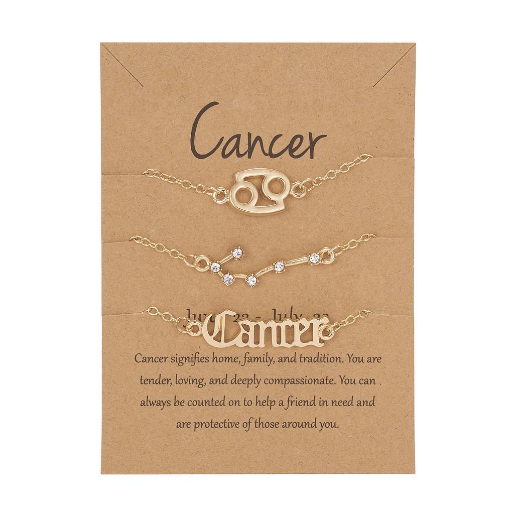 Zodiac Constellation Bracelets Set With Alloy Material For Gift And Collecting