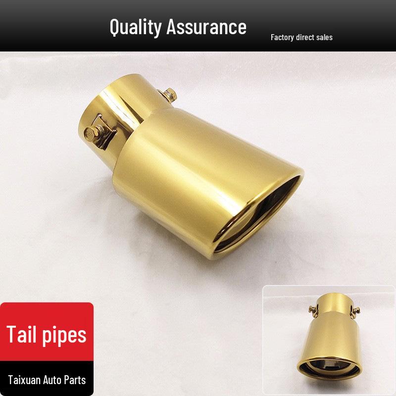 

Buick Excelle, Nissan Bluebird, Ford Focus Titanium Gold Stainless Steel Exhaust Tailpipe Sleeve Guangzhou Taicheng