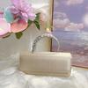 Luxury Crystal Handle Women Handbag Fashion Satin Silk Evening Bags for Women Diamond Shoulder Crossbody Bag Party Clutch Ladies