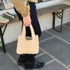 Borsa a Mano in Filato di Lana per Donna Borsa a Spalla in Maglia