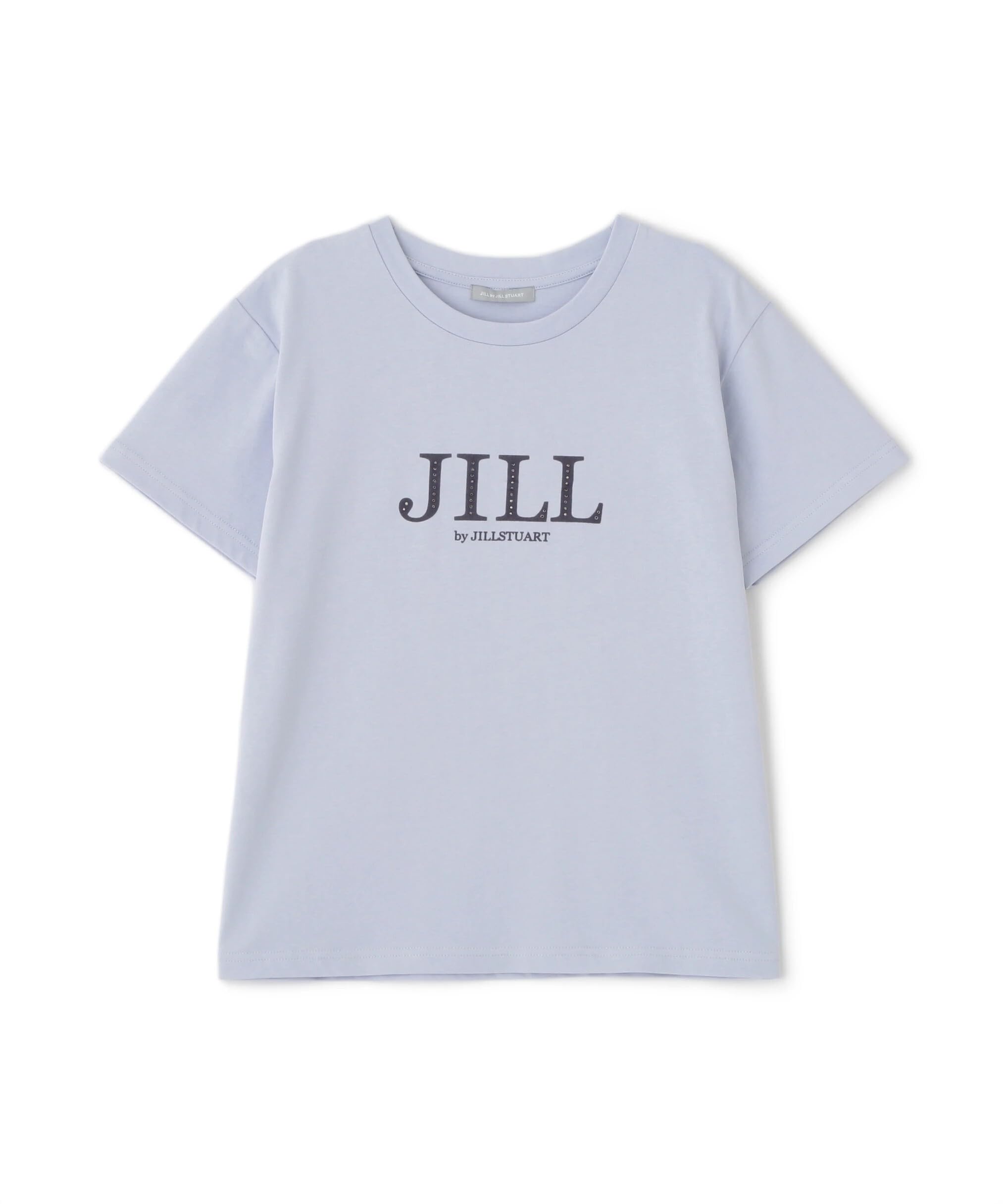 

JILL by JILL STUART Flocked Logo T-Shirt, 125-5260012, Blue, Free Size, Women s
