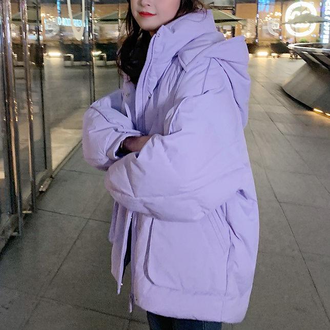 Thickened Short Puffer Coat Women Korean Loose Winter Jacket Warm Cotton Outfit