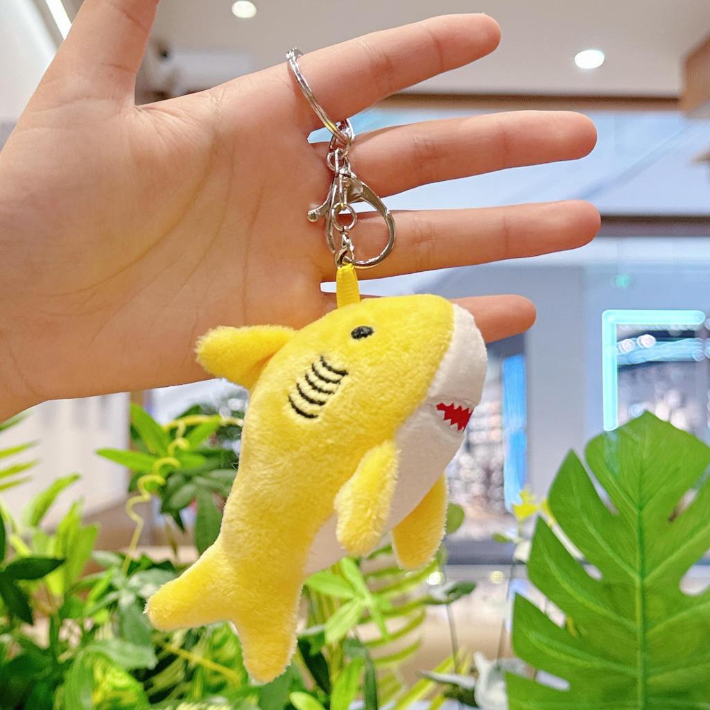 Plush Shark Keychain Doll - Cute Bag Charm & Wedding Toss Accessory