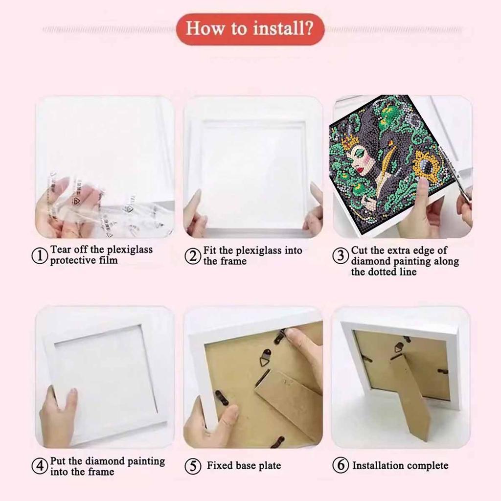 Zestaw do malowania diamentami DIY z ramą, Królowa Pełna mozaika 5D Zestaw do haftu krzyżykowego DIY Dekoracja domu z ramą, Kolekcja hobby rękodzielniczego