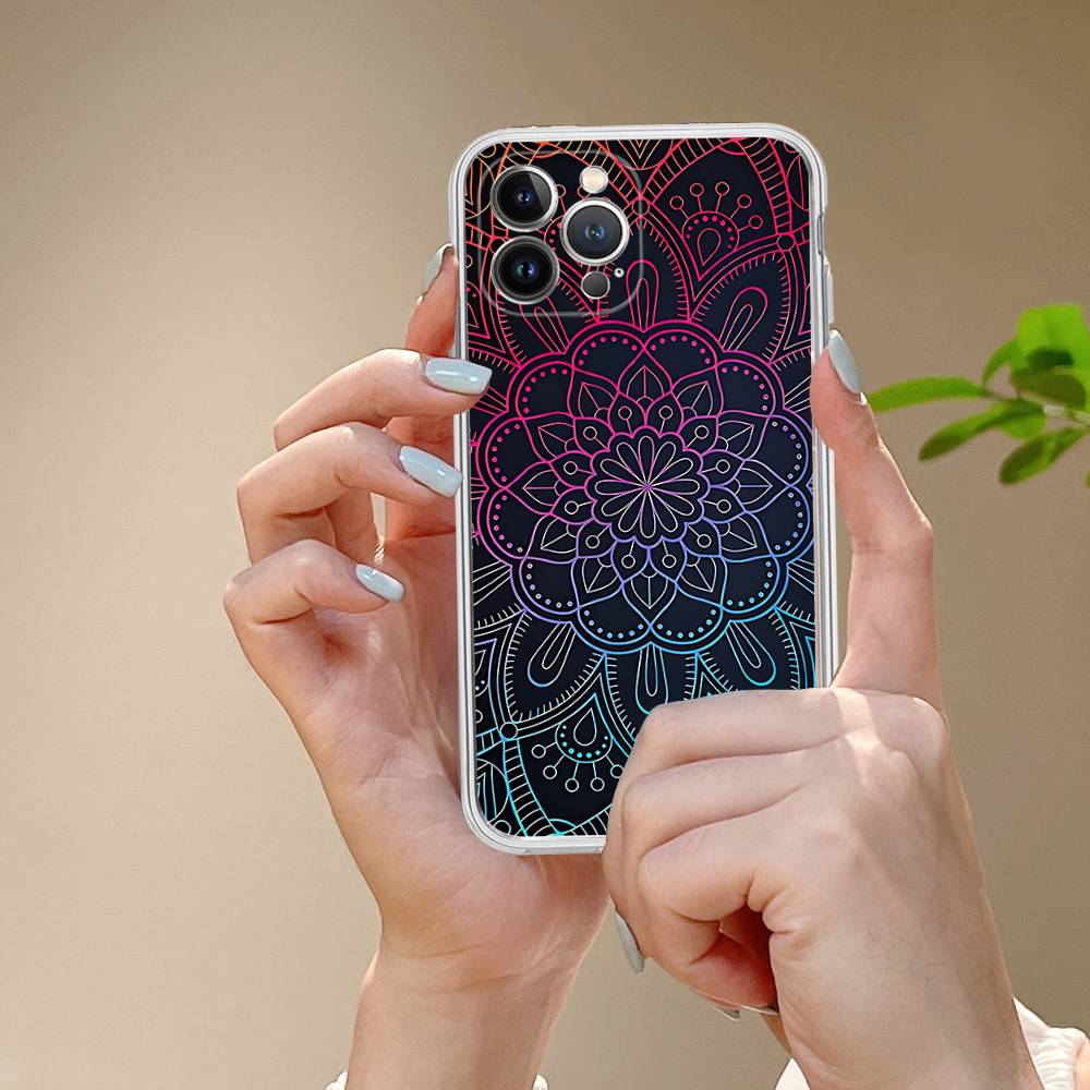 

Indian Pattern Mandala Phone Case For IPhone 17 16 14 11 12 13 15 Pro Max 14 Plus 17 Air Cover iPhone 16 pro