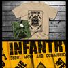 Combat T-shirt Military Infantry Grunt Tactical Assault Infantryman Platoon Tee