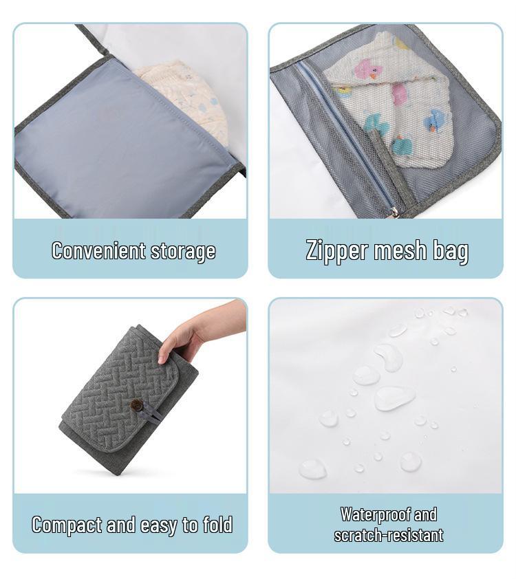 Waterproof Portable Changing Pad for Newborns - Easy-to-Clean & Multi-functional for Diaper Bags