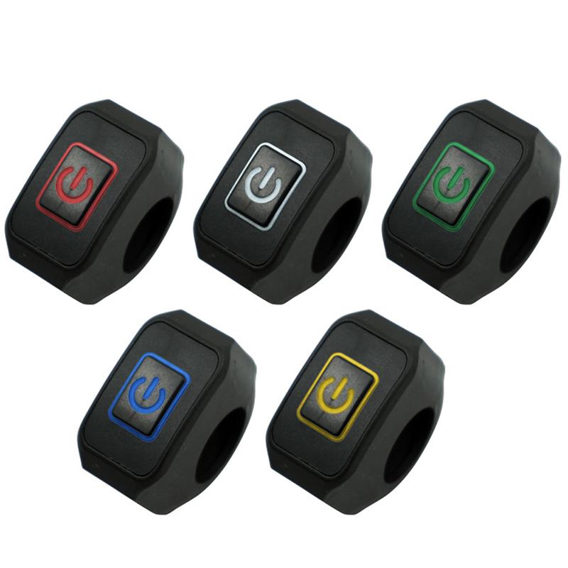 22Mm Motorcycle Handlebar Switch Momentry Buttton For Electric Control With Led