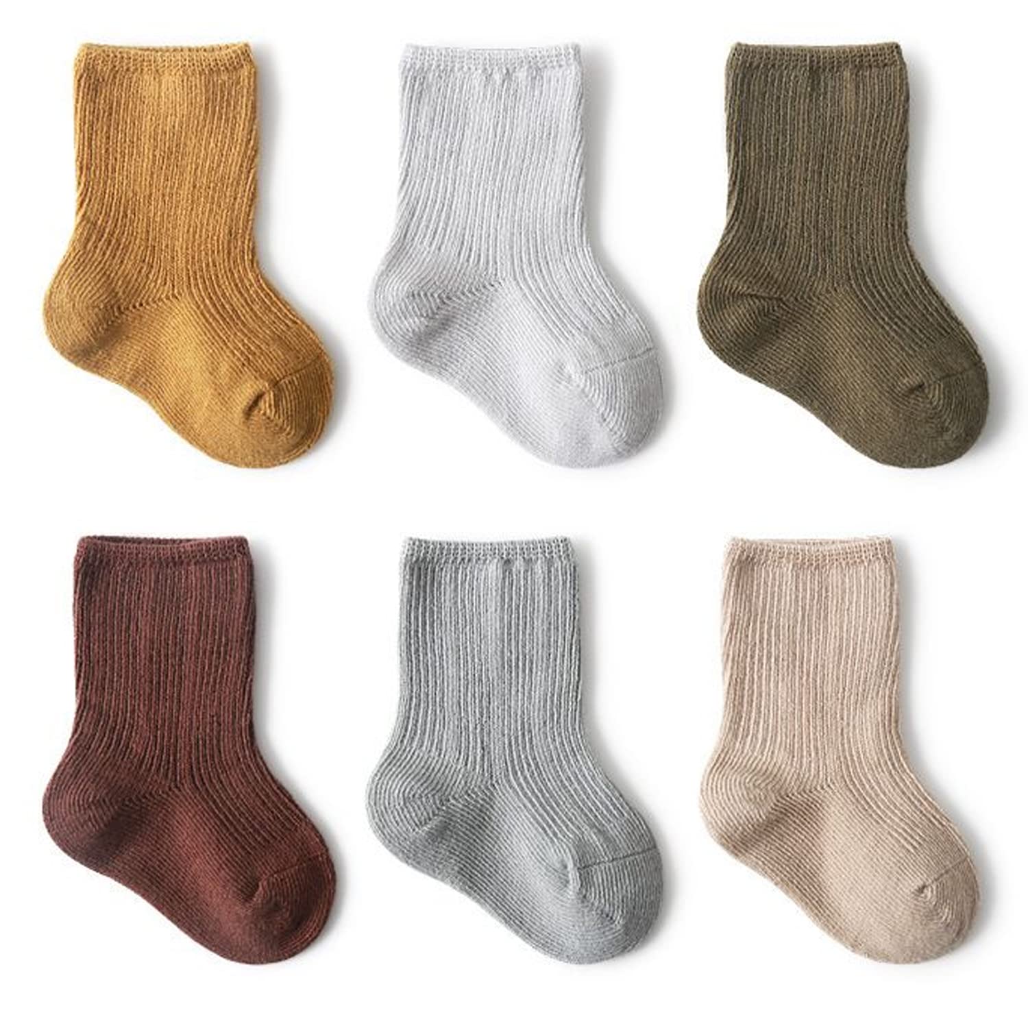 

Baby Socks of Baby Socks Newborn Below the Knee Type [TRIFACE] (Set 6/Using Cotton) (12cm, C)