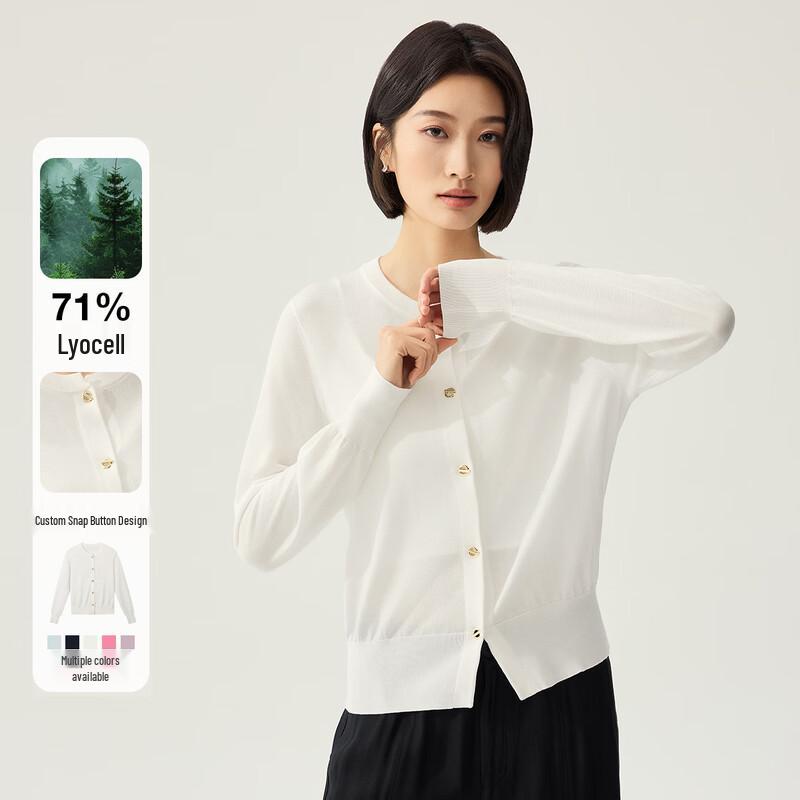 Comfort Lyocell Triacetate Knit Cardigan XL