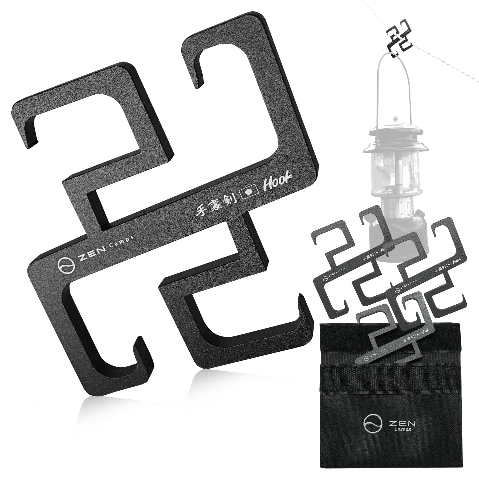 

ZEN Camps Shuriken Hooks (Set of 3) Rope Hooks, Rope Hangers, S-Hooks, for Camping, Tents, Tarps, and Outdoor Activities