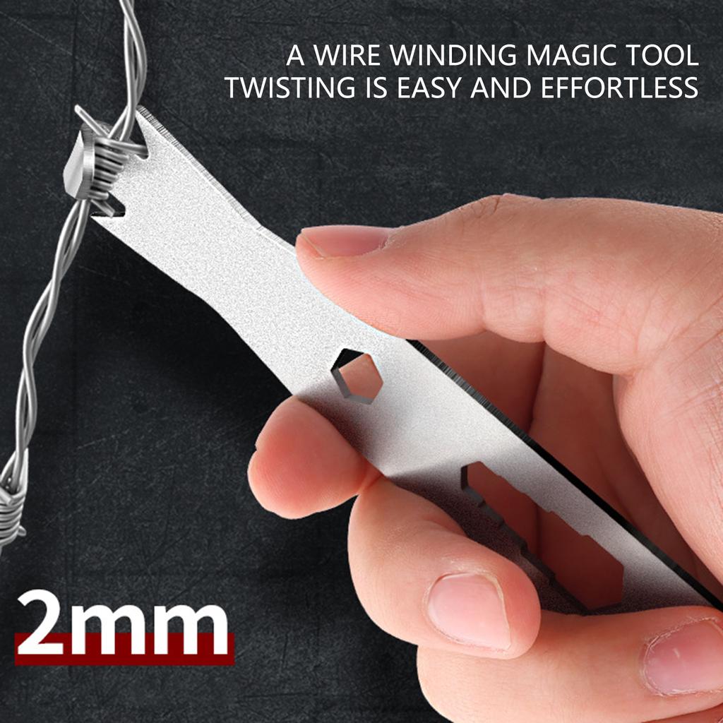 Stainless Steel Barbed Wire Tightener Twisting Tool With Hexagonal Holes For High Strength Fencing And Forestry Projects