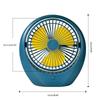 USB Fan Quiet Operation 3Speeds Quiet Operation USB Rechargeable for Home and Office Powerful Cooling