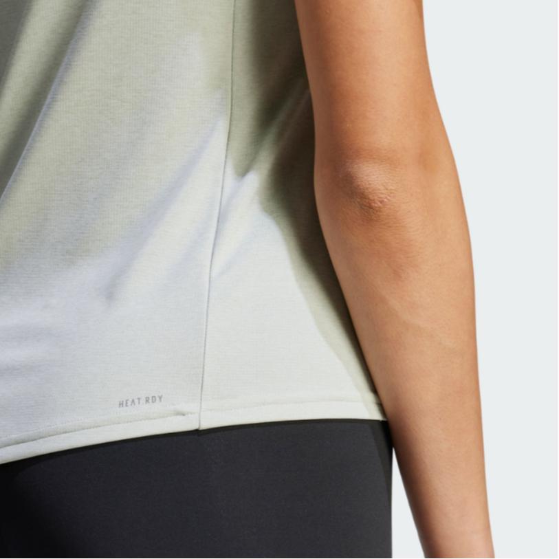 Adidas Hiit Heat.Rdy Sweat-Conceal Logo T-Shirt Women Tops Silver-Grey IM2635