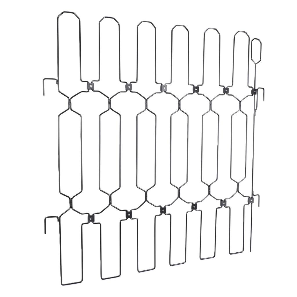 Metal Retractable Dog Gate Heighten Foldable Space Saving Entry Dog Door Barrier for Home