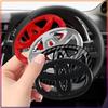 1Pcs Car Steering Wheel Emblem Badge Decal Sticker Auto Styling Decor Fit For Toyota Fortuner Chr Verso Prius Hiace Yaris Trd Corolla