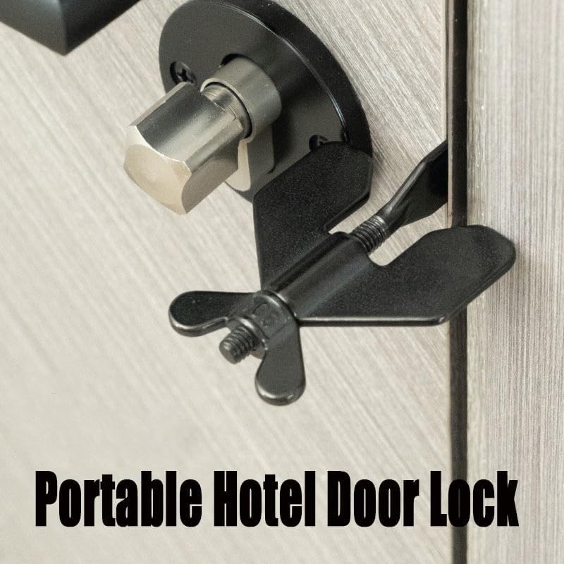 Anterlock - Premium Door Lock, Anterlock Premium Door Lock, Guard Kit Door Lock Travel, Portable Door Lock for Travel Hotel Safety, Adjustable Door