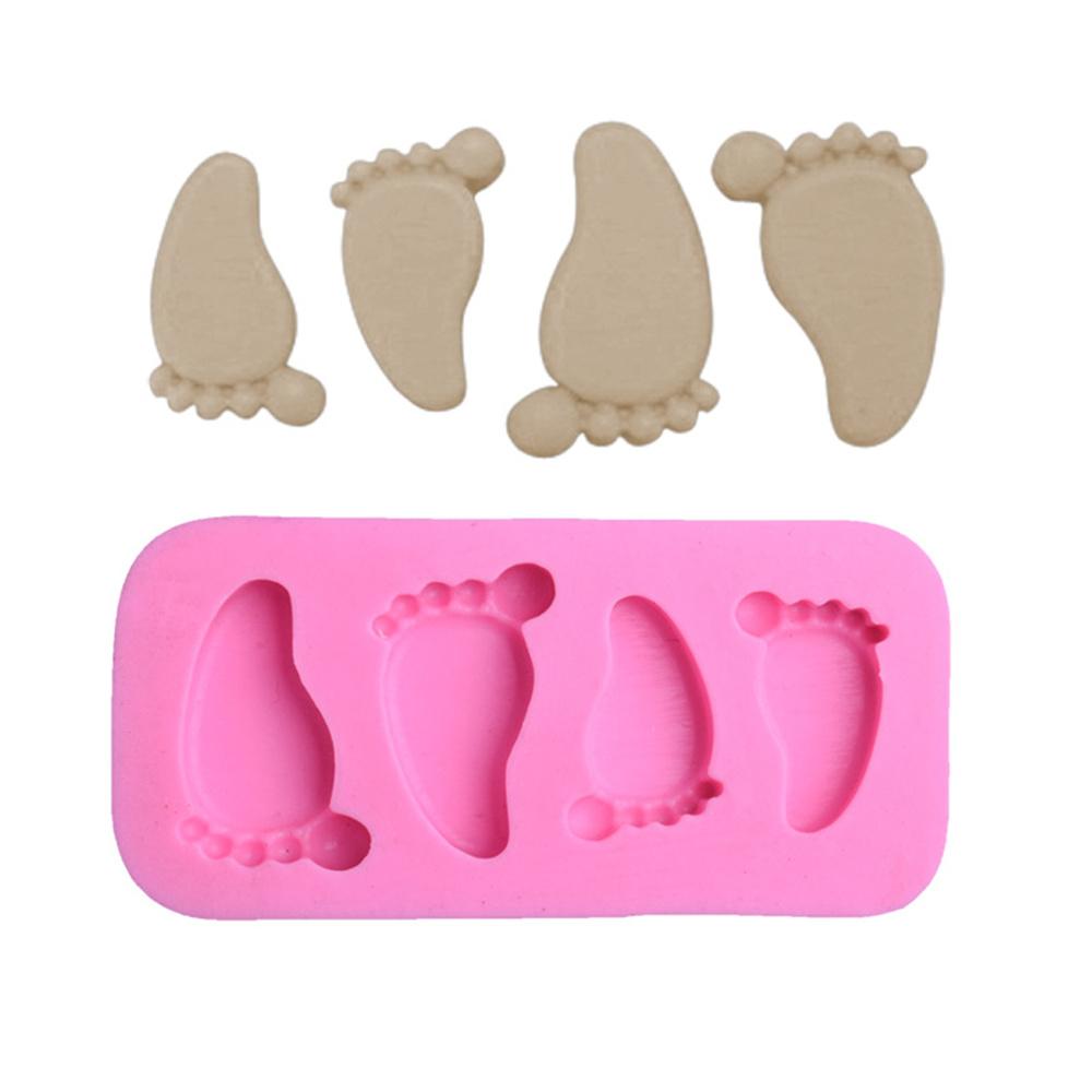 1Pc Cartoon Cute Cake Mould Baby Shower Party 3D Silicone Fondant Cookie Chocolate Mold for DIY Cake Decorating Tools