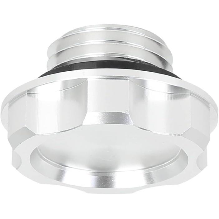 Car Aluminum Alloy Engine Oil Filler Cap Plug Cover Replacement Silver Tone for Honda EK Civic EG Valve Oil Cap