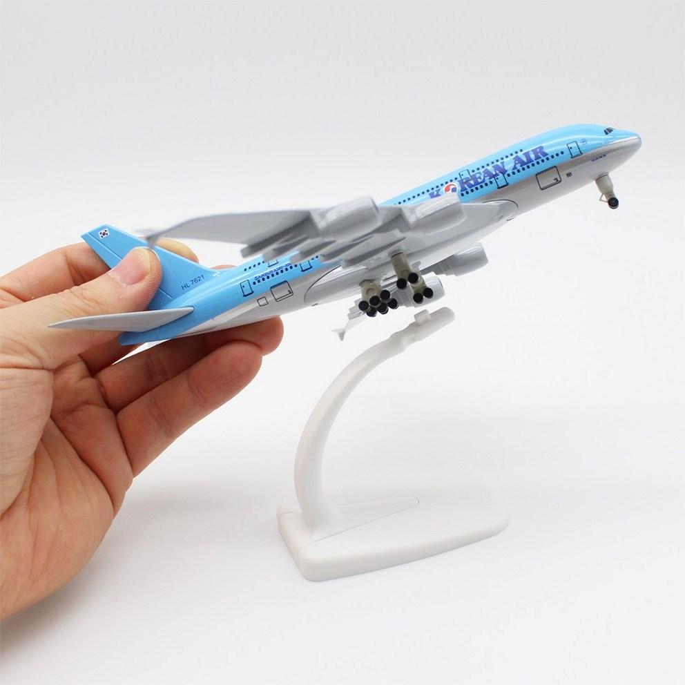 JJC Korean Air A380 Die-cast Model Airplane (1:300 Scale, 20cm) - Premium Collectible Aircraft Display