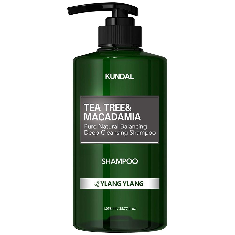 Kundal Tea Tree & Macadamia Deep Cleansing Shampoo Ylang-Ylang Scent 1.058L 1 pcs