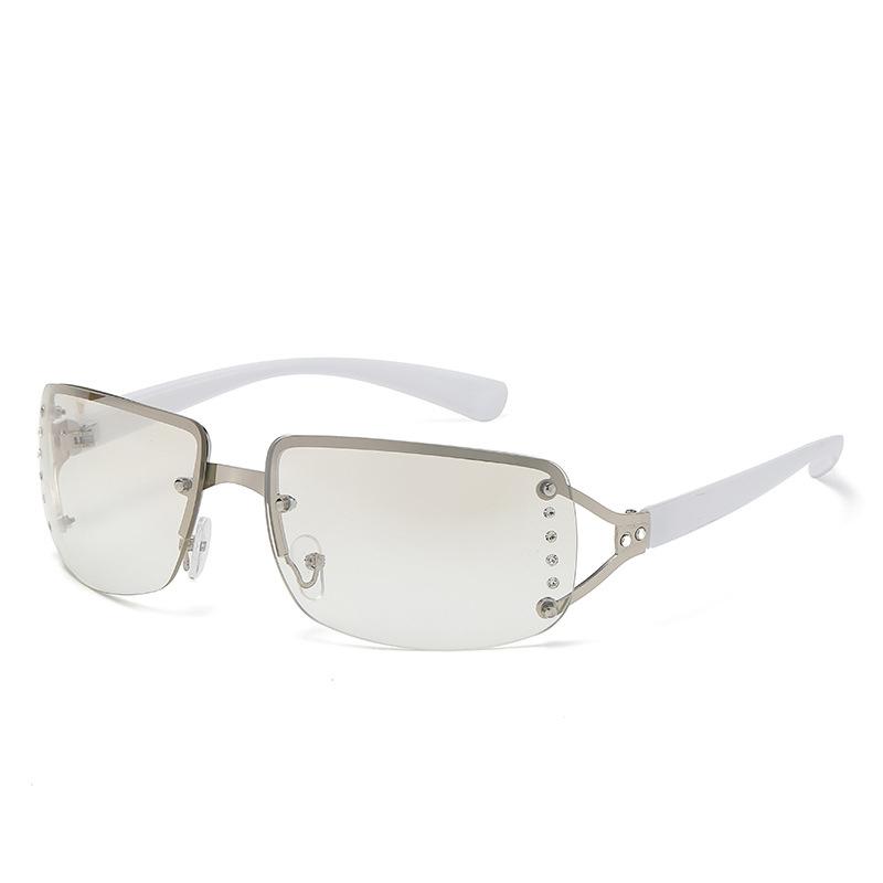 New Sunglasses Luxury Brand Design Fashionable Y2K Women Sun Glasses Camping Cycling Fishing Retro Frameless Uv400 Men Sunnies